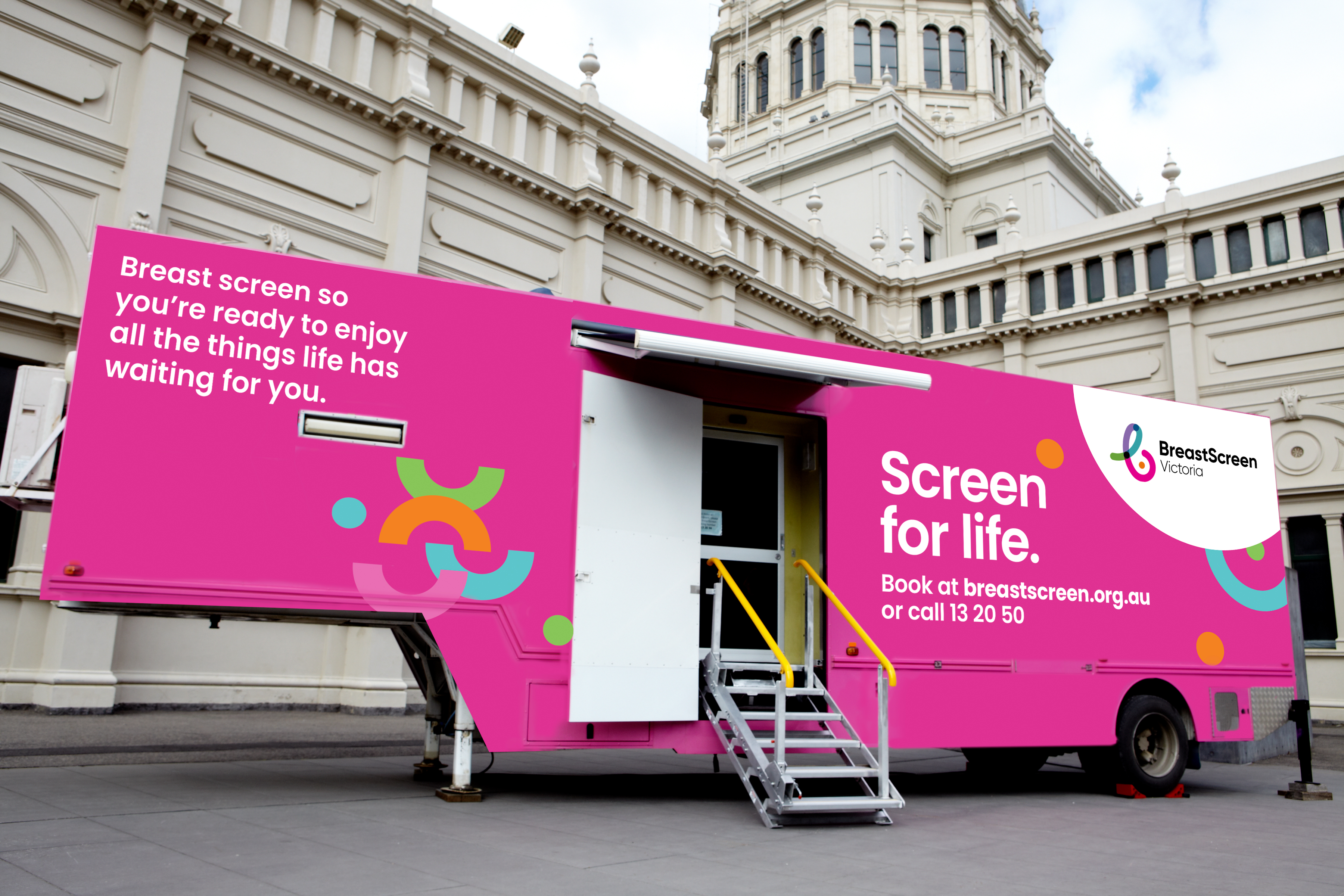 New BreastScreen Victoria mobile clinic livery'