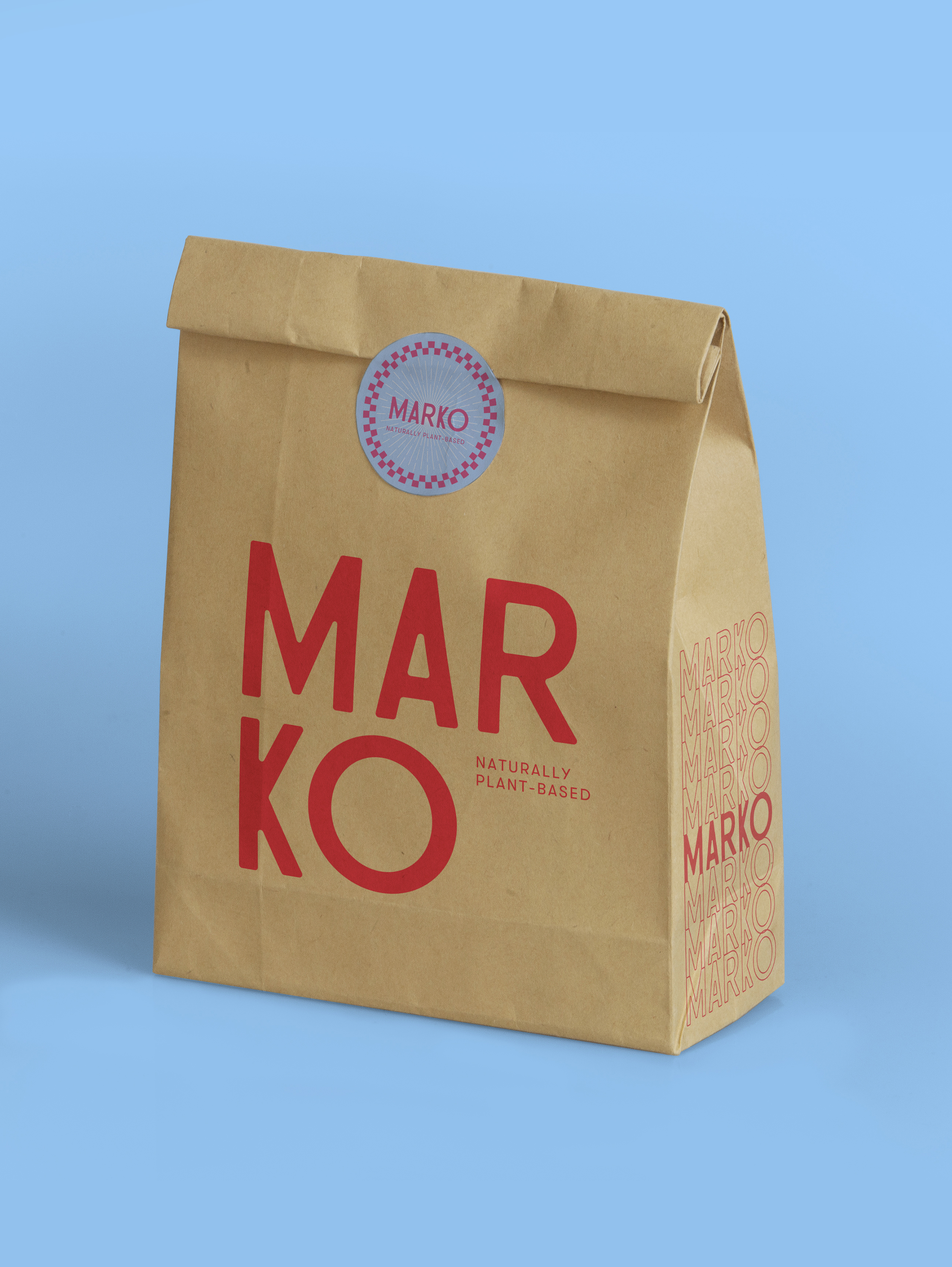 Marko branded takeaway bag